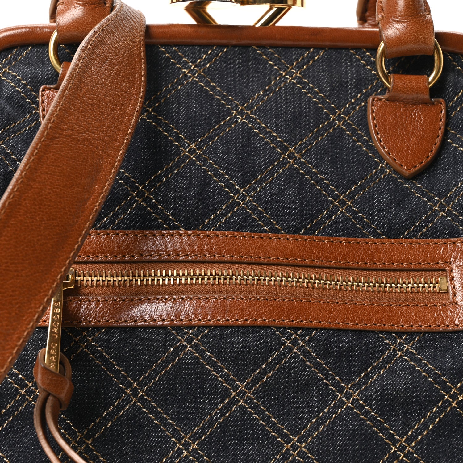 Marc Jacobs Denim Quilted Mini Stam Blue 8 of 10