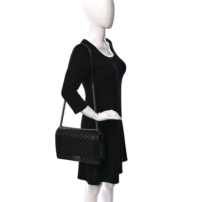 Chanel Caviar Quilted New Medium Boy Flap Black 2 of 9