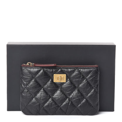 Chanel Aged Calfskin Quilted Small Reissue Cosmetic Case Black 8 of 8