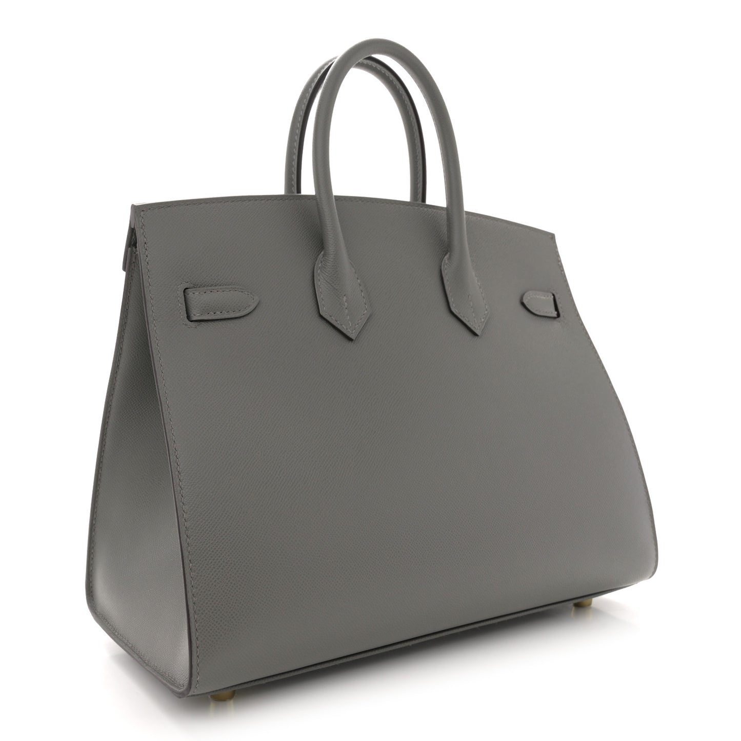 Madame Calfskin Birkin Sellier 25 Gris Meyer
