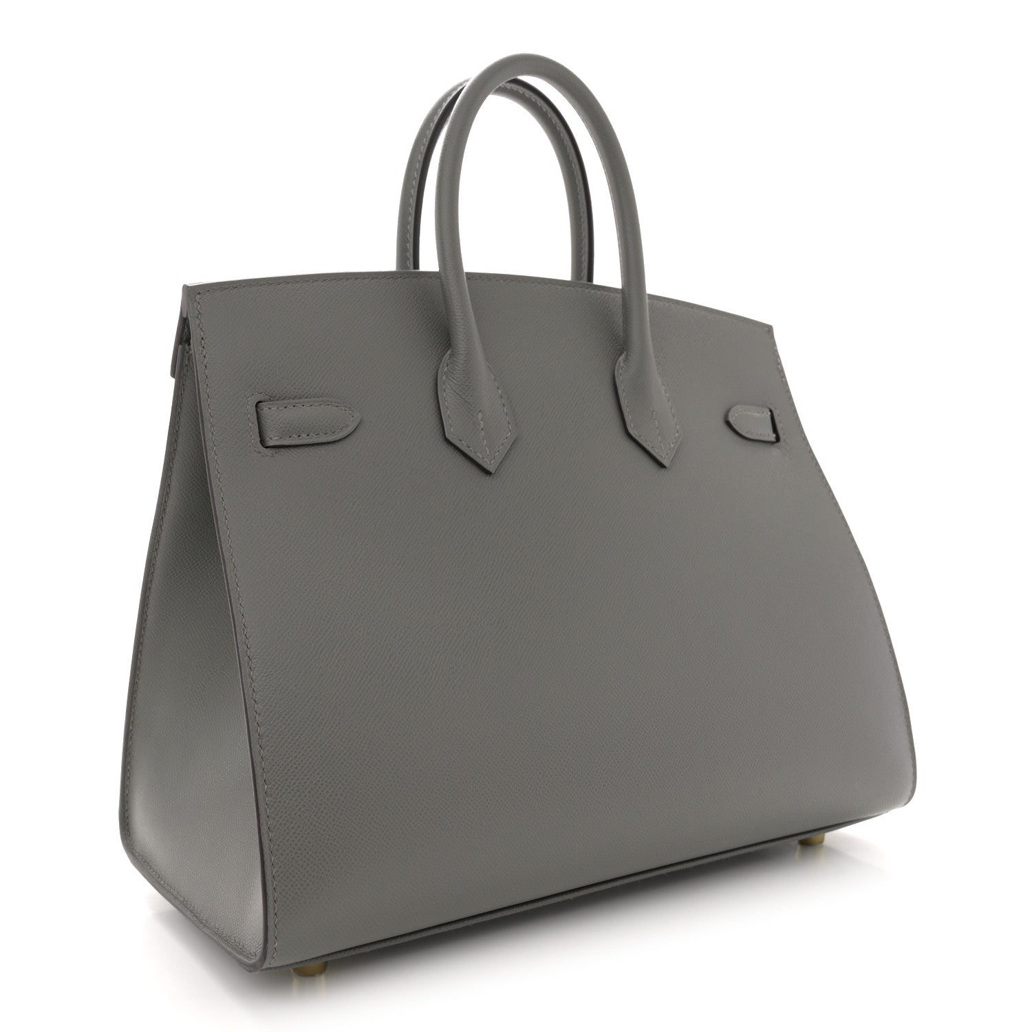 Hermes Madame Calfskin Birkin Sellier 25 Gris Meyer 3 of 11