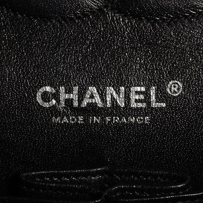 Chanel Tweed Medium Double Flap Black White 8 of 10