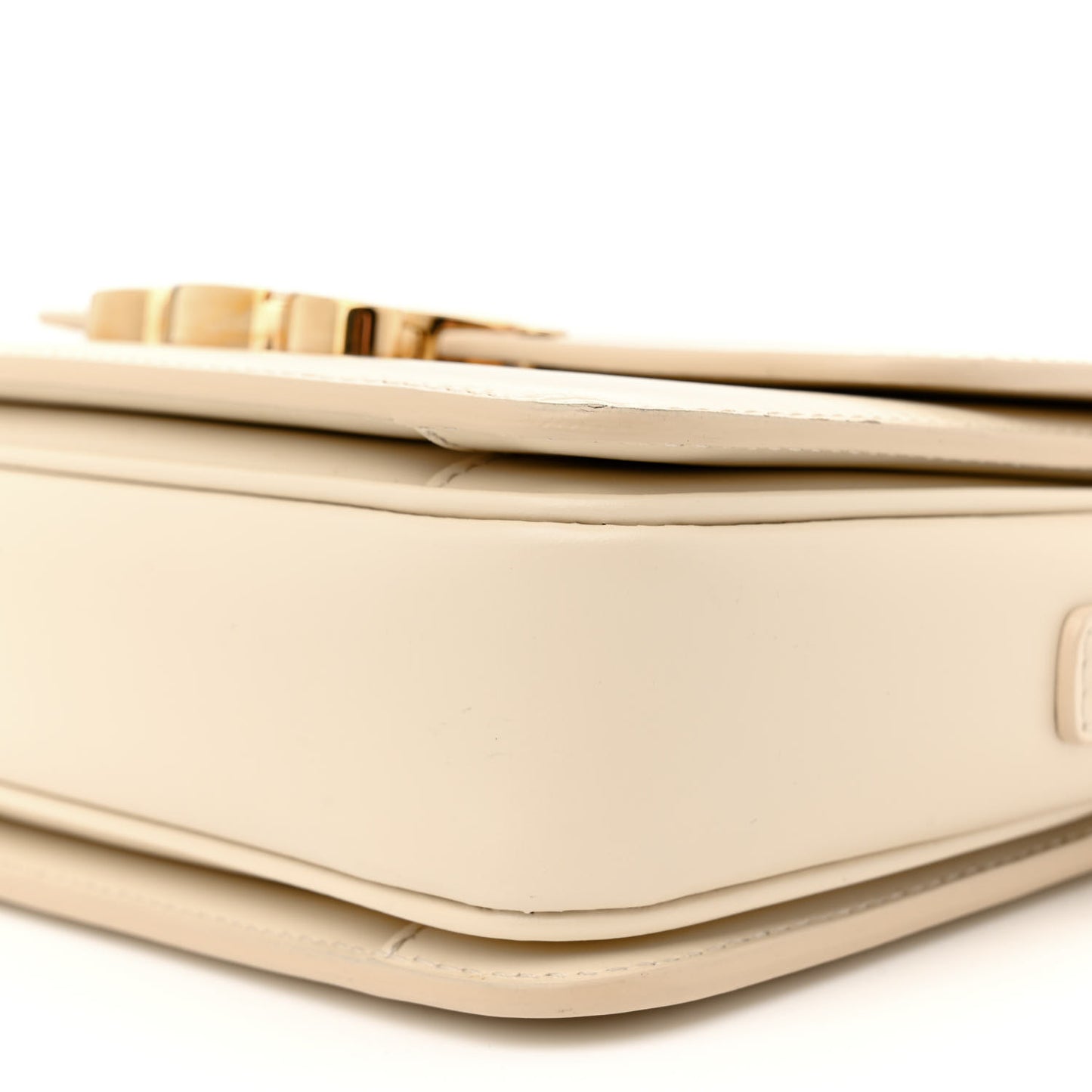 Shiny Calfskin Small Triomphe Vanilla