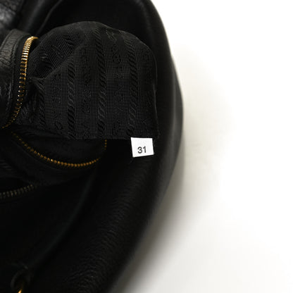 Prada Vitello Daino Hobo Black 7 of 10