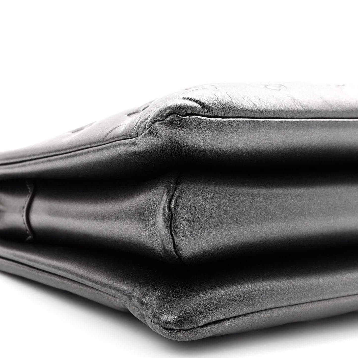 Lambskin Embossed Monogram Coussin PM Anthracite