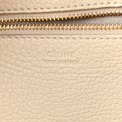 Celine Crisped Calfskin Mini Tie Knot Tote Chalk 6 of 12