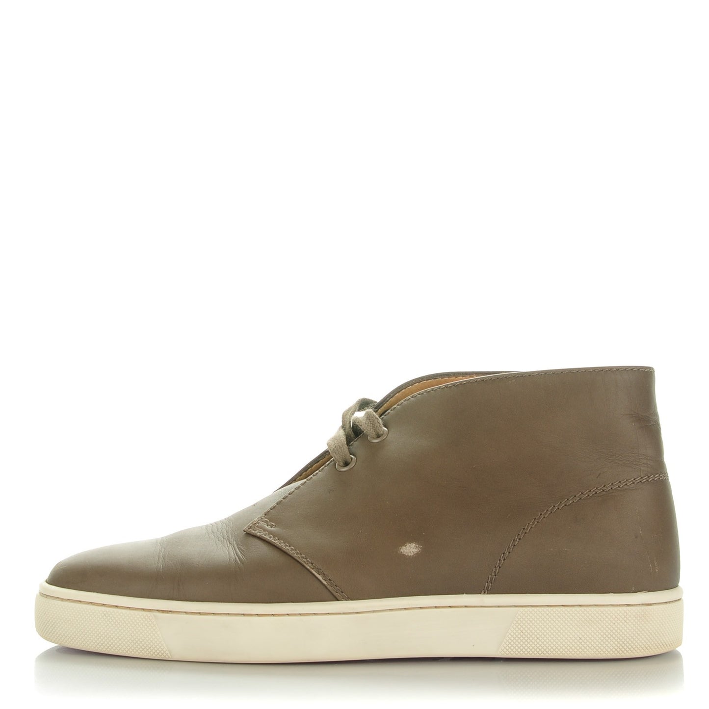 Calfskin Mens Flat Nono Sneakers 40.5 Mastic