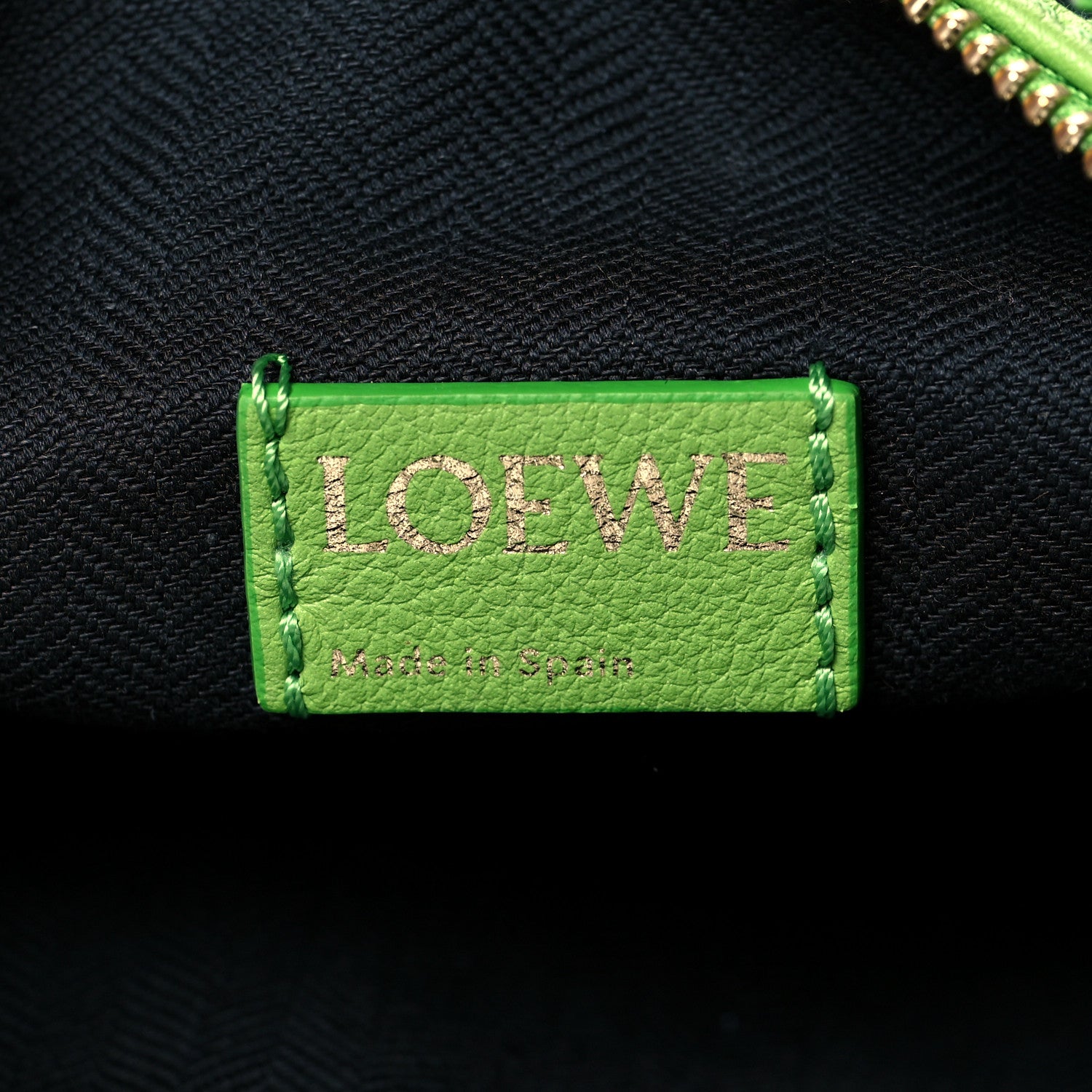Loewe Jacquard Anagram Calfskin Small Cubi Bag Apple Green 5 of 9