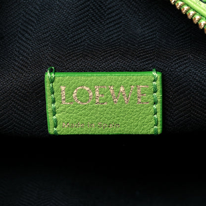 Loewe Jacquard Anagram Calfskin Small Cubi Bag Apple Green 5 of 9