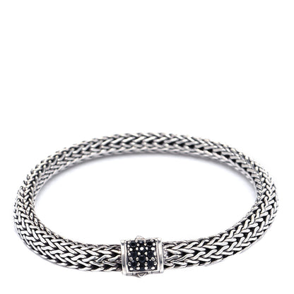 John Hardy Sterling Silver Black Sapphire 6.5mm Classic Chain Bracelet 4 of 6