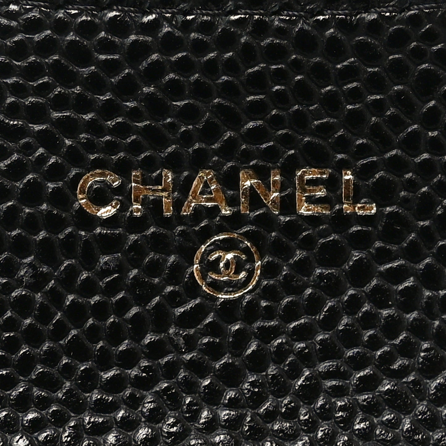 Caviar Quilted Flap Card Holder Black