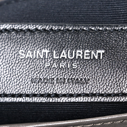Saint Laurent Calfskin Y Quilted Monogram Toy Loulou Crossbody Bag Earth 6 of 10