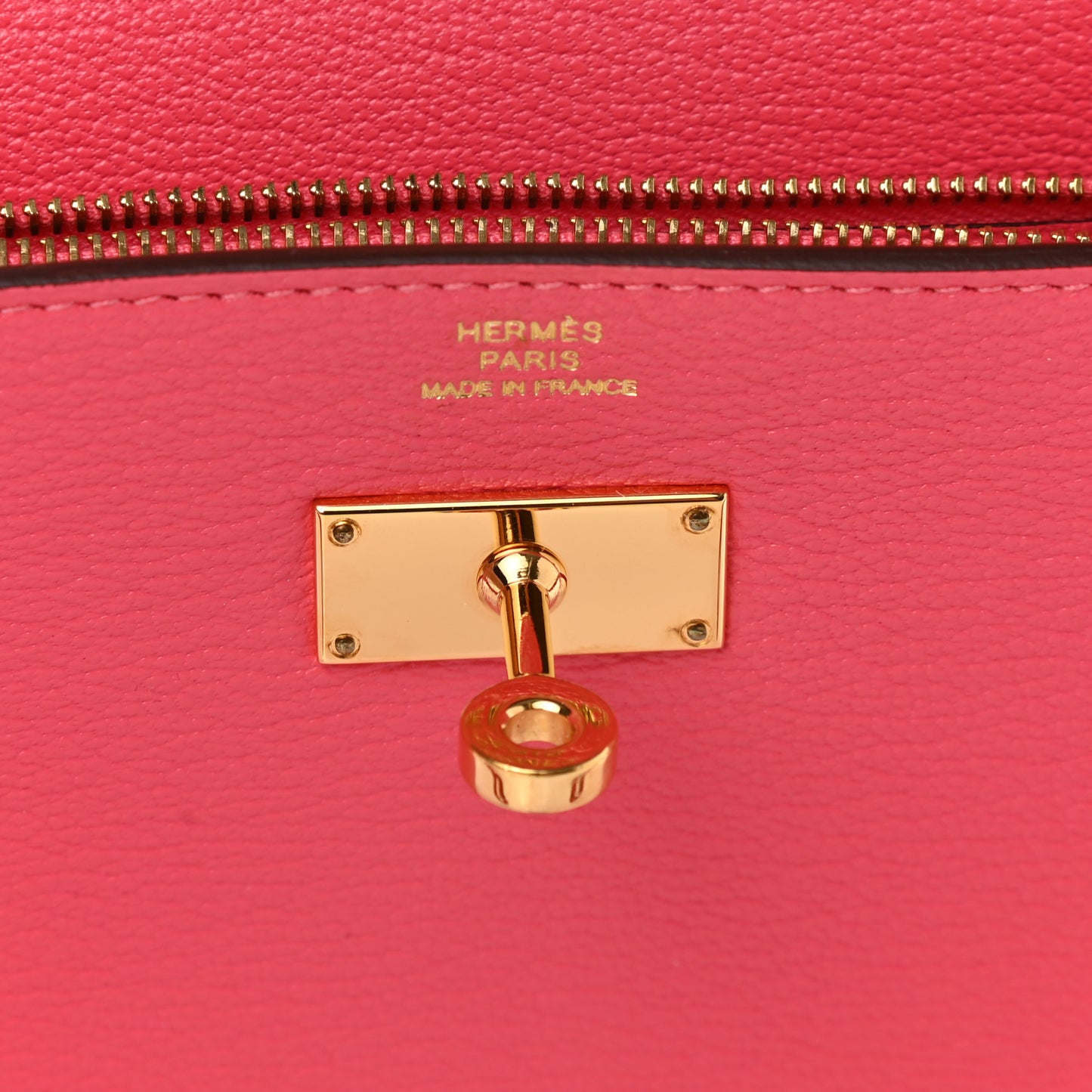 Chevre Mysore Kelly Longue Wallet Rose Lipstick