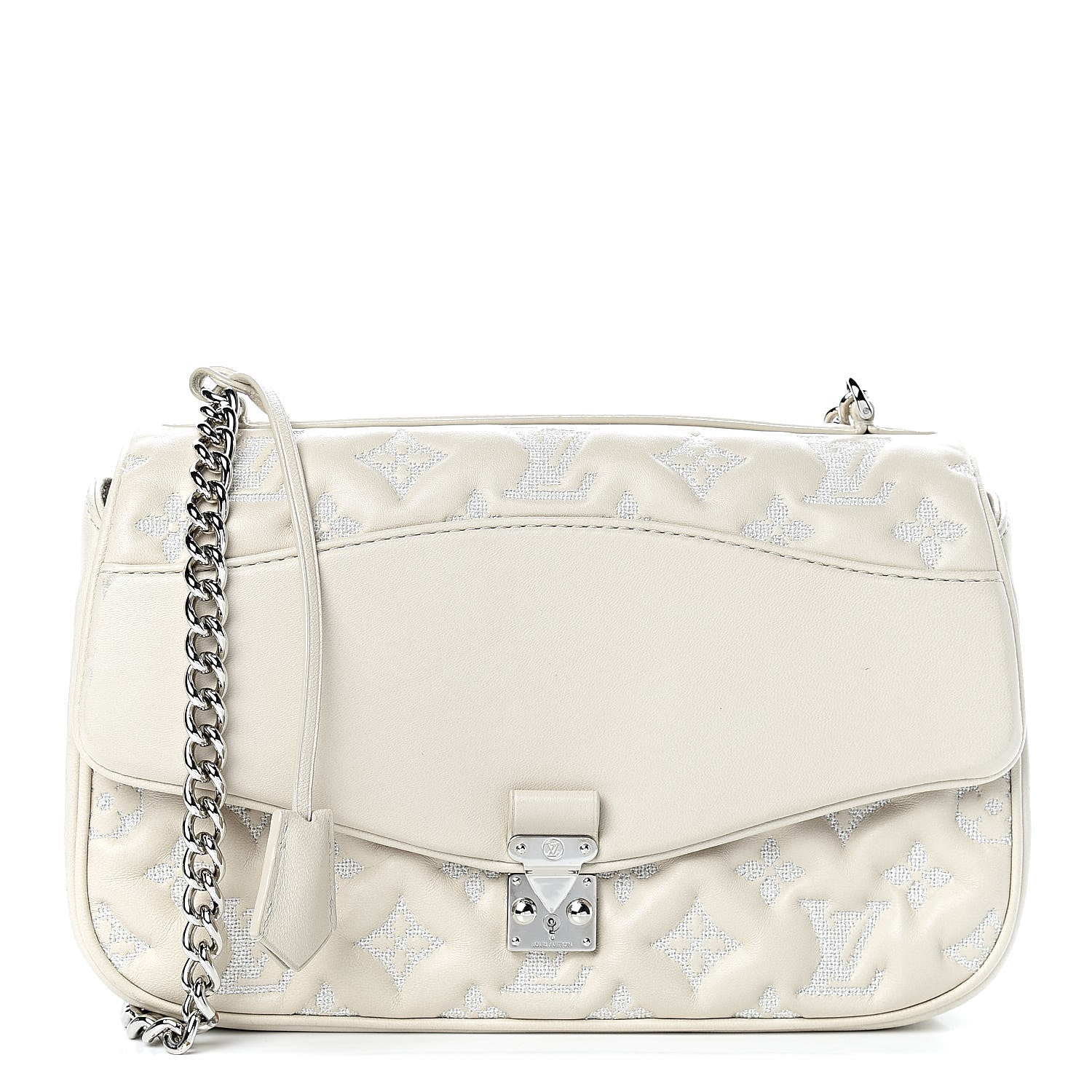 Louis Vuitton Lambskin Mama Broderie Pochette Ivory 1 of 14