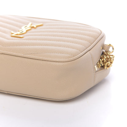 Saint Laurent Grain De Poudre Matelasse Monogram Mini Lou Camera Bag New Powder 9 of 11