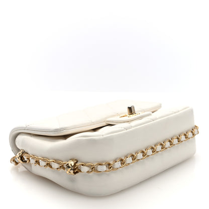 Chanel Lambskin Quilted CC Small Dynasty Flap White 4 of 10