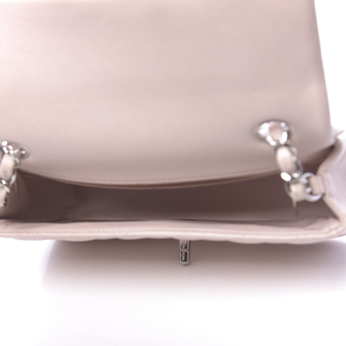 Caviar Quilted Mini Rectangular Flap Light Pink