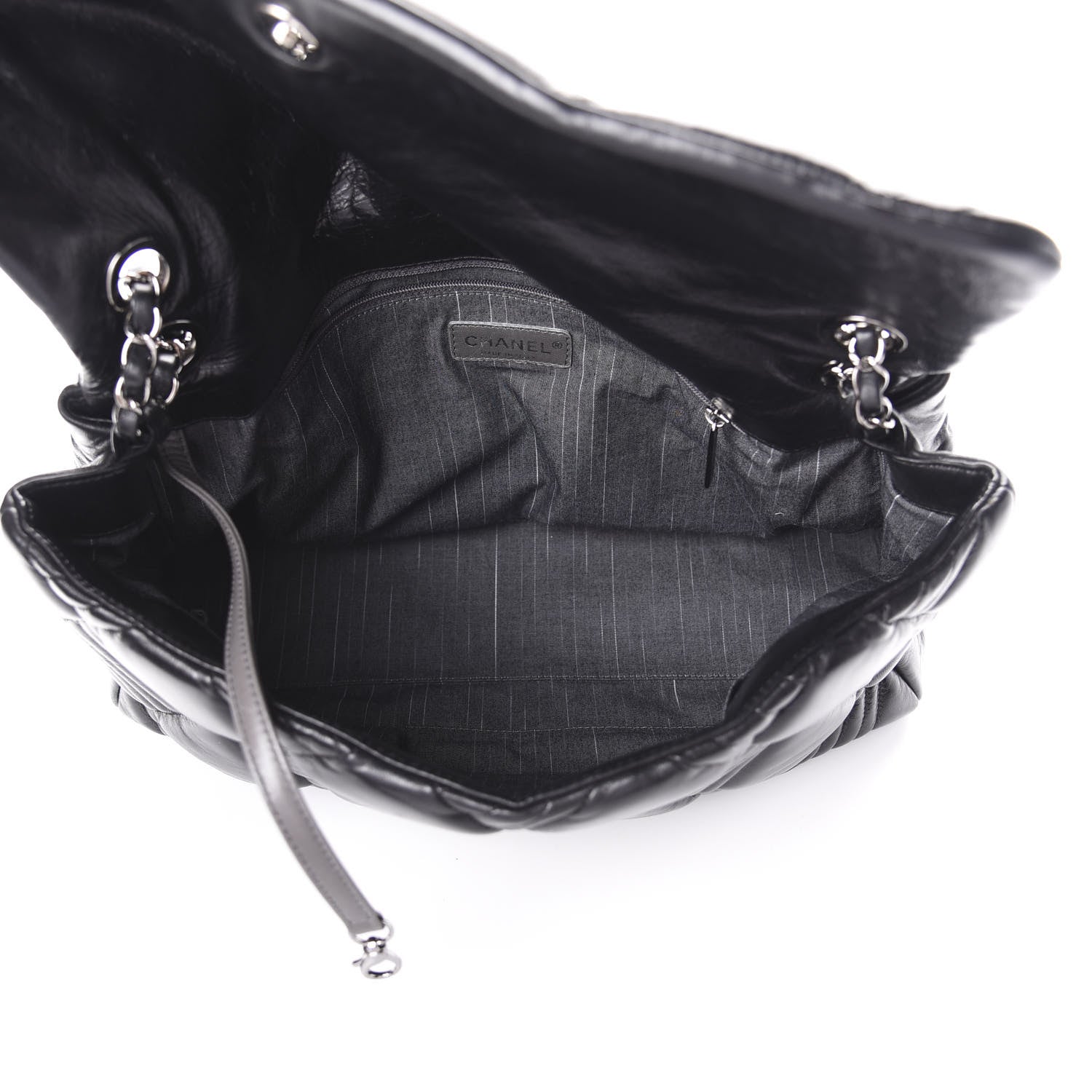Chanel Lambskin In and Out XL Maxi Flap Black 5 of 11