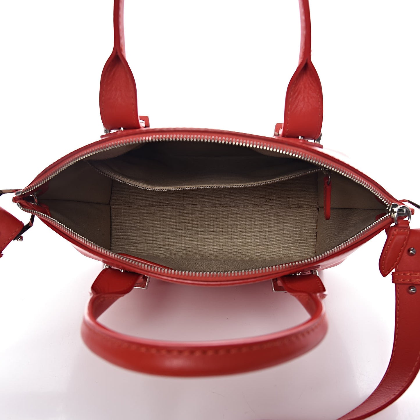 Smooth Calfskin Small Legend Satchel Red