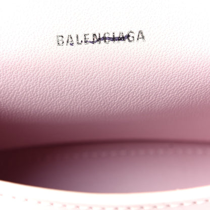 Balenciaga Shiny Box Calfskin Hourglass Top Handle Bag XS Light Rose 6 of 8