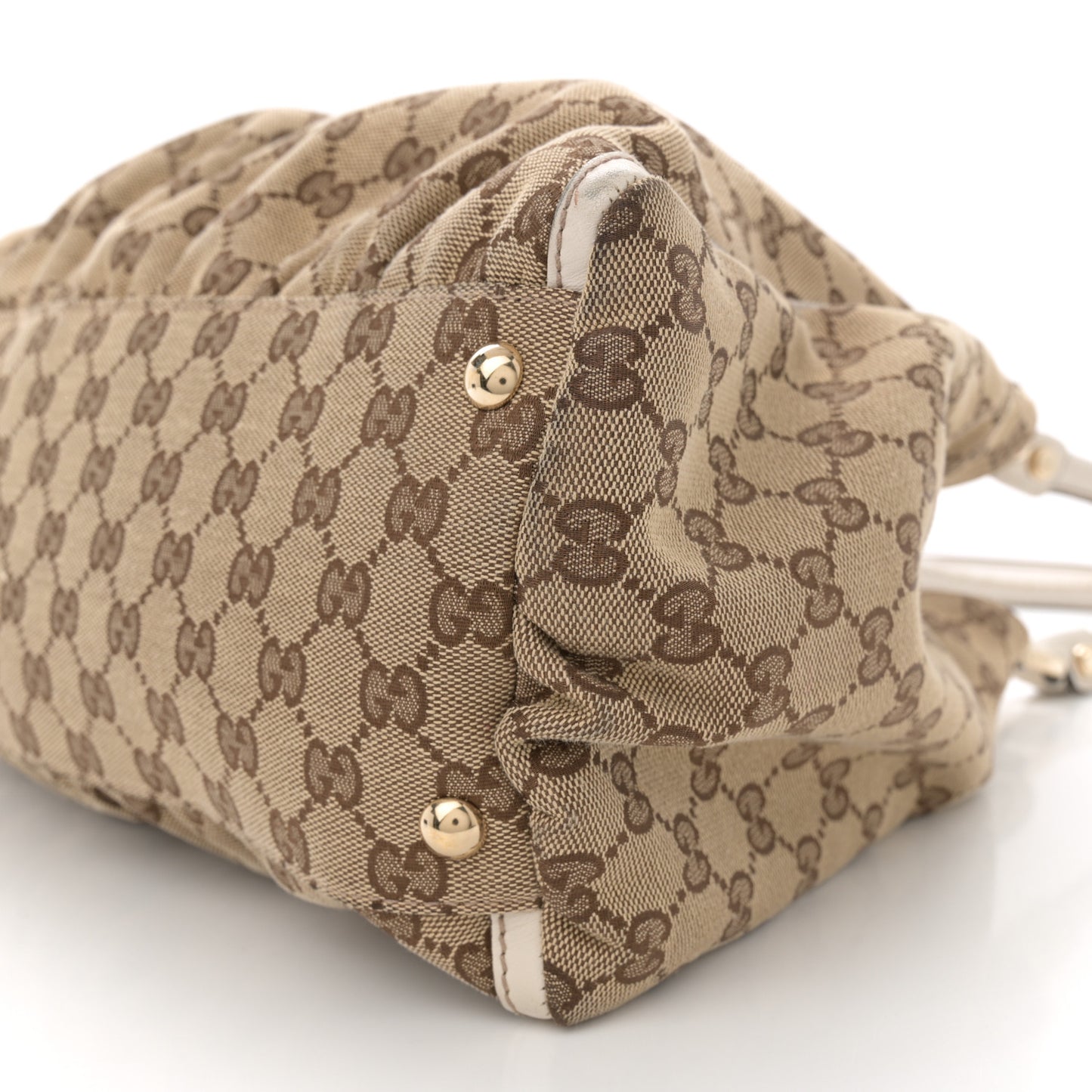 Monogram Large D Gold Ring Hobo Off White