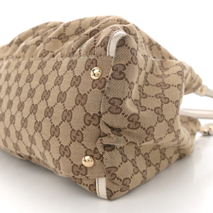 Gucci Monogram Large D Gold Ring Hobo Off White 10 of 13