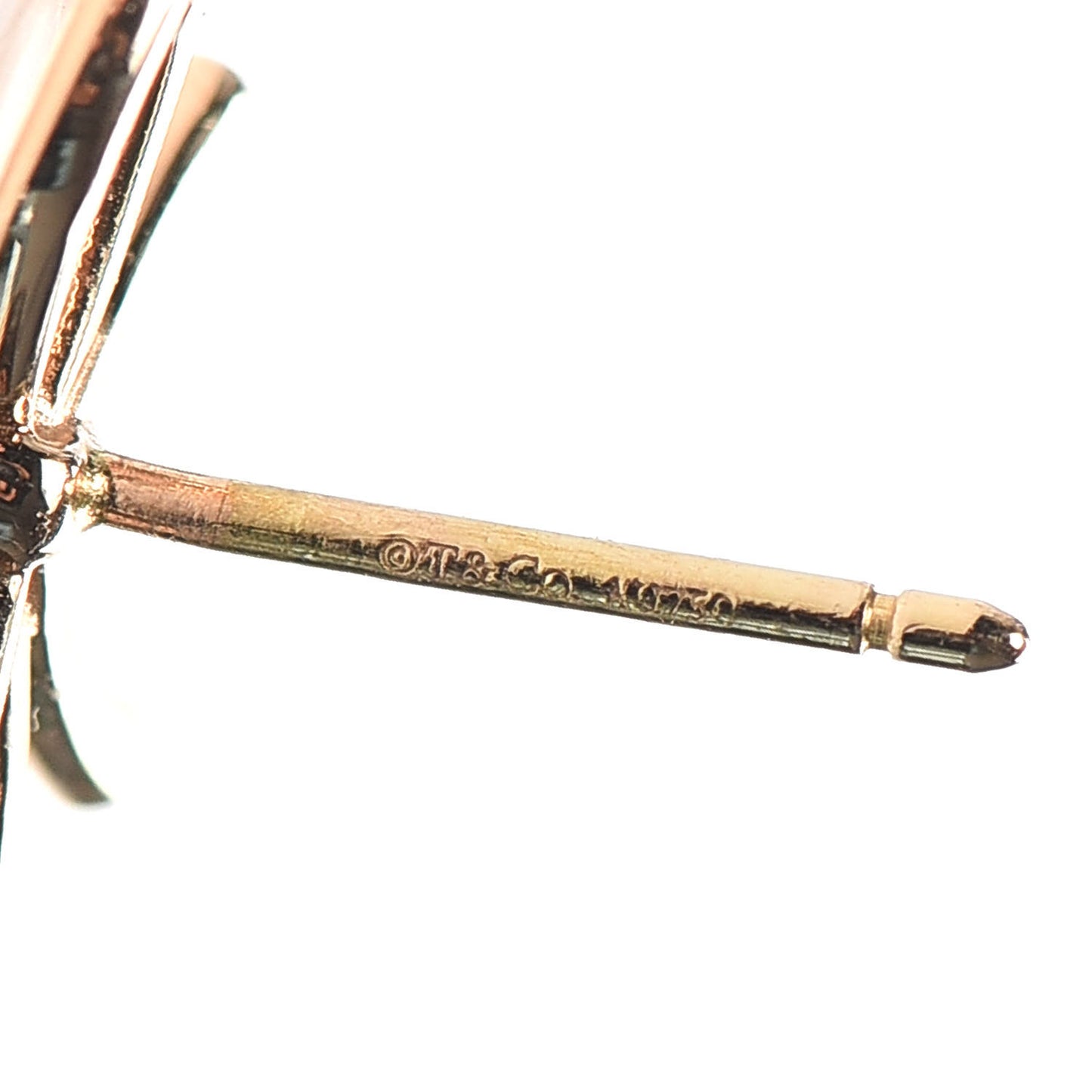 18K Yellow Gold Bow Earrings