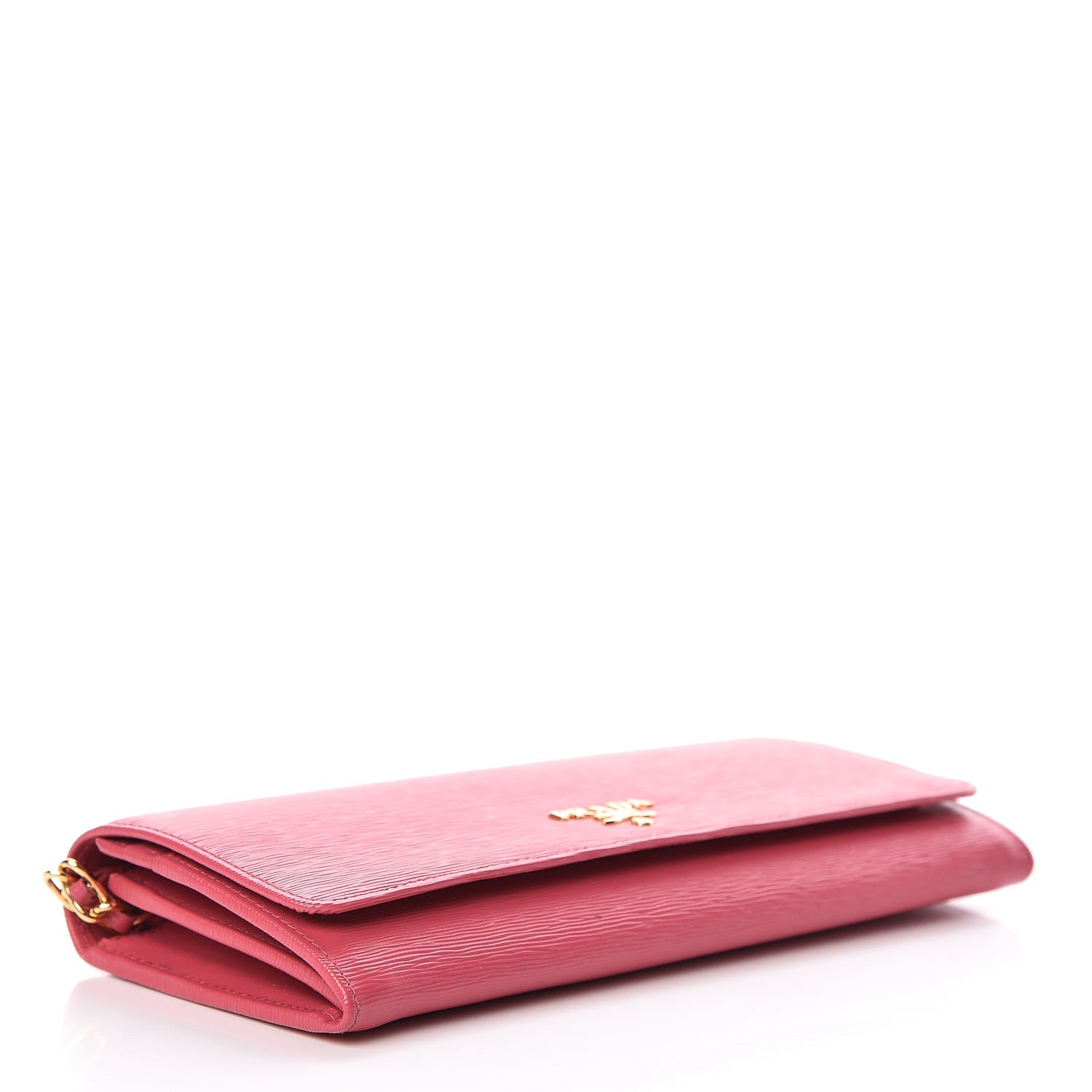 Prada Vitello Move Oro Chain Wallet Peonia 4 of 11
