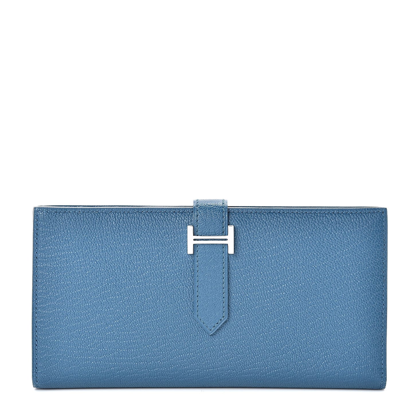 Chevre Mysore Bearn Gusset Wallet Bleu de Galice