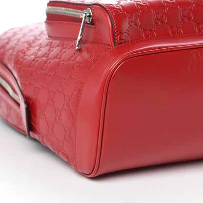 Gucci Guccissima Signature Day Backpack Hibiscus Red 8 of 9