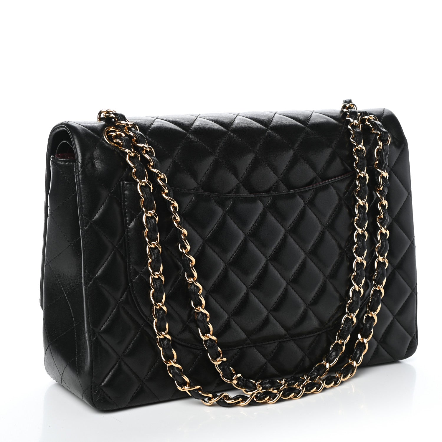 Chanel Lambskin Quilted Maxi Double Flap Black 3 of 10