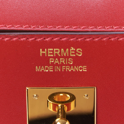 Hermes Tadelakt Kelly Sellier 35 Rouge Vif 22 of 31
