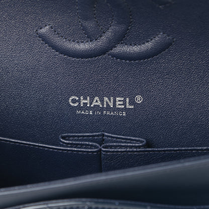 Chanel Patent Quilted Medium Double Flap Navy 6 of 12