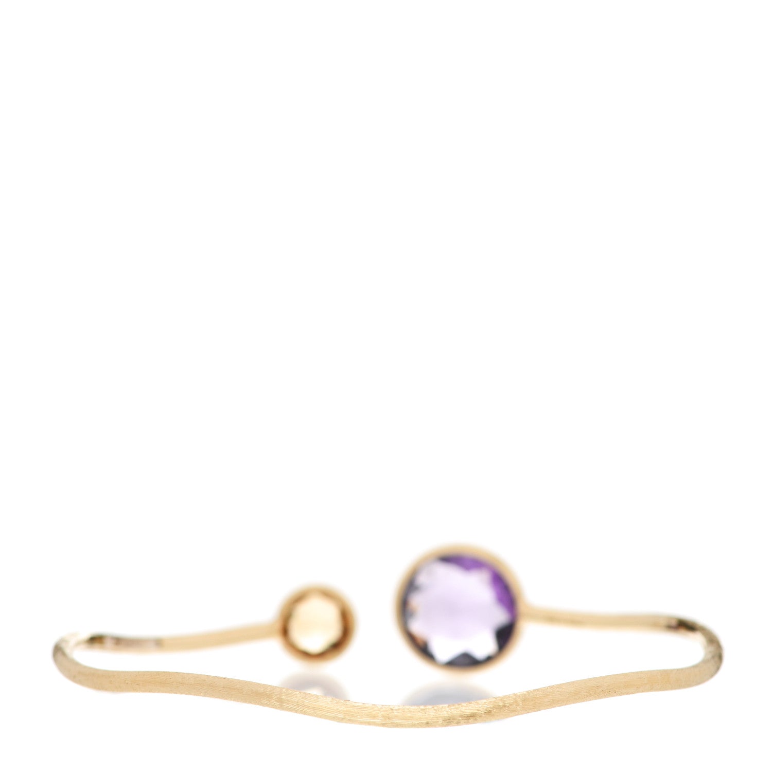 Marco Bicego 18K Yellow Gold Amethyst Citrine Jaipur Bangle Bracelet 2 of 5