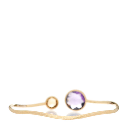 Marco Bicego 18K Yellow Gold Amethyst Citrine Jaipur Bangle Bracelet 2 of 5