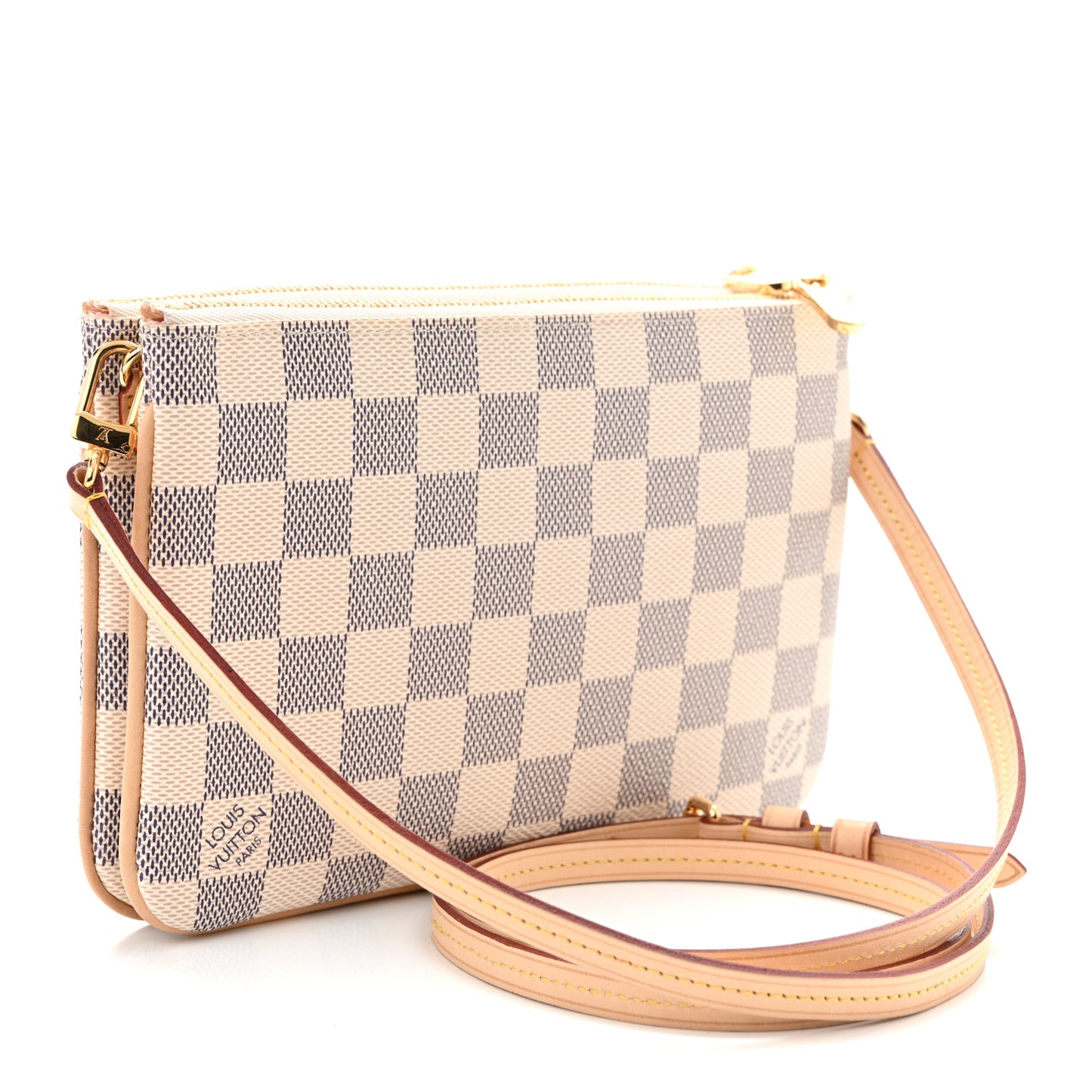 Damier Azur Double Zip Pochette