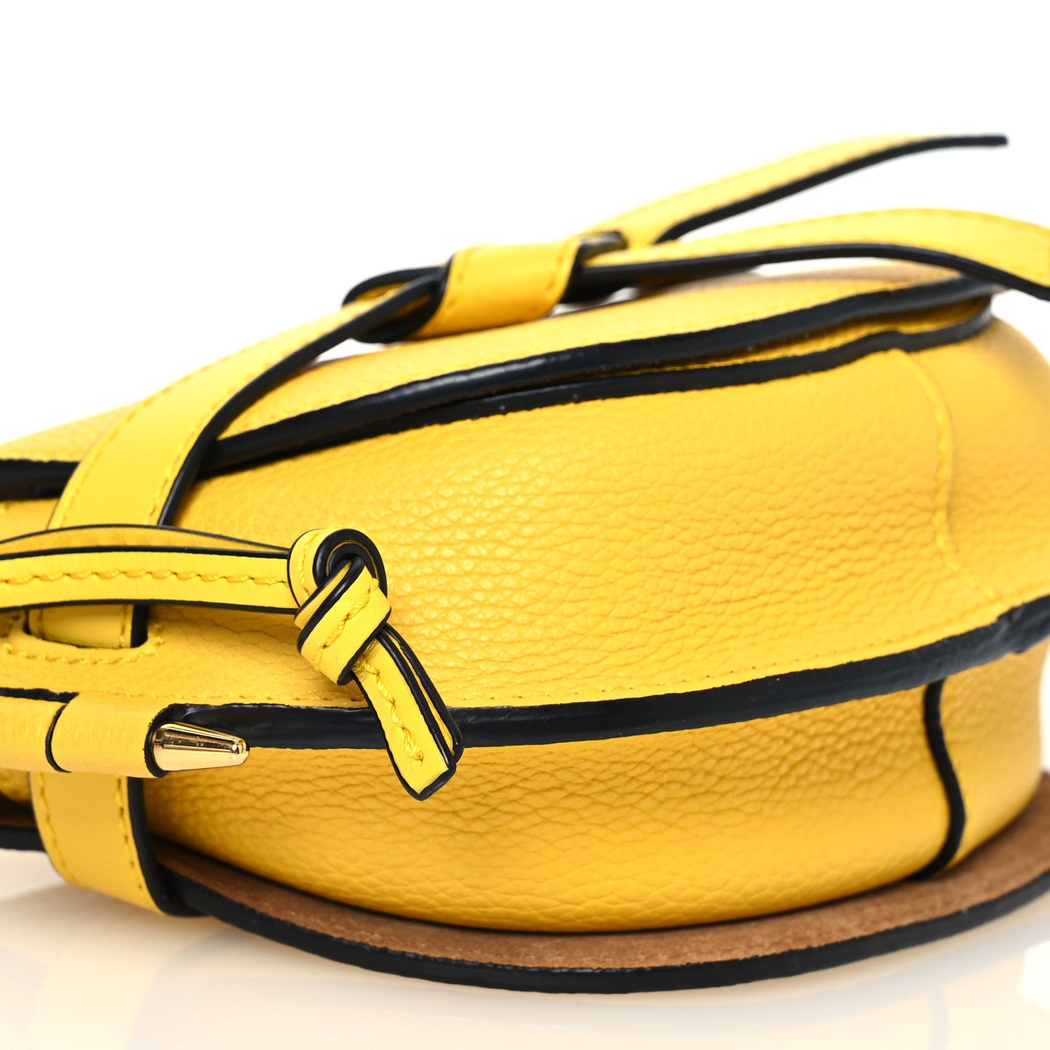 Loewe Grained Calfskin Mini Gate Crossbody Bag Yellow 9 of 15