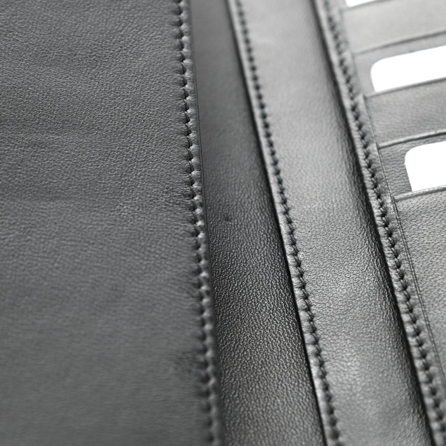 Calfskin Skull Continental Wallet Grey