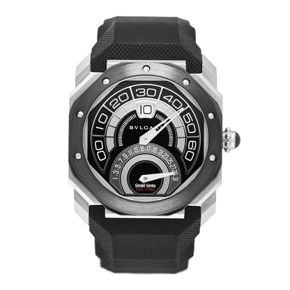 Bulgari Stainless Steel Ceramic Rubber 43mm Octo Bi-Retro Gerald Genta Automatic Watch Black 1 of 4