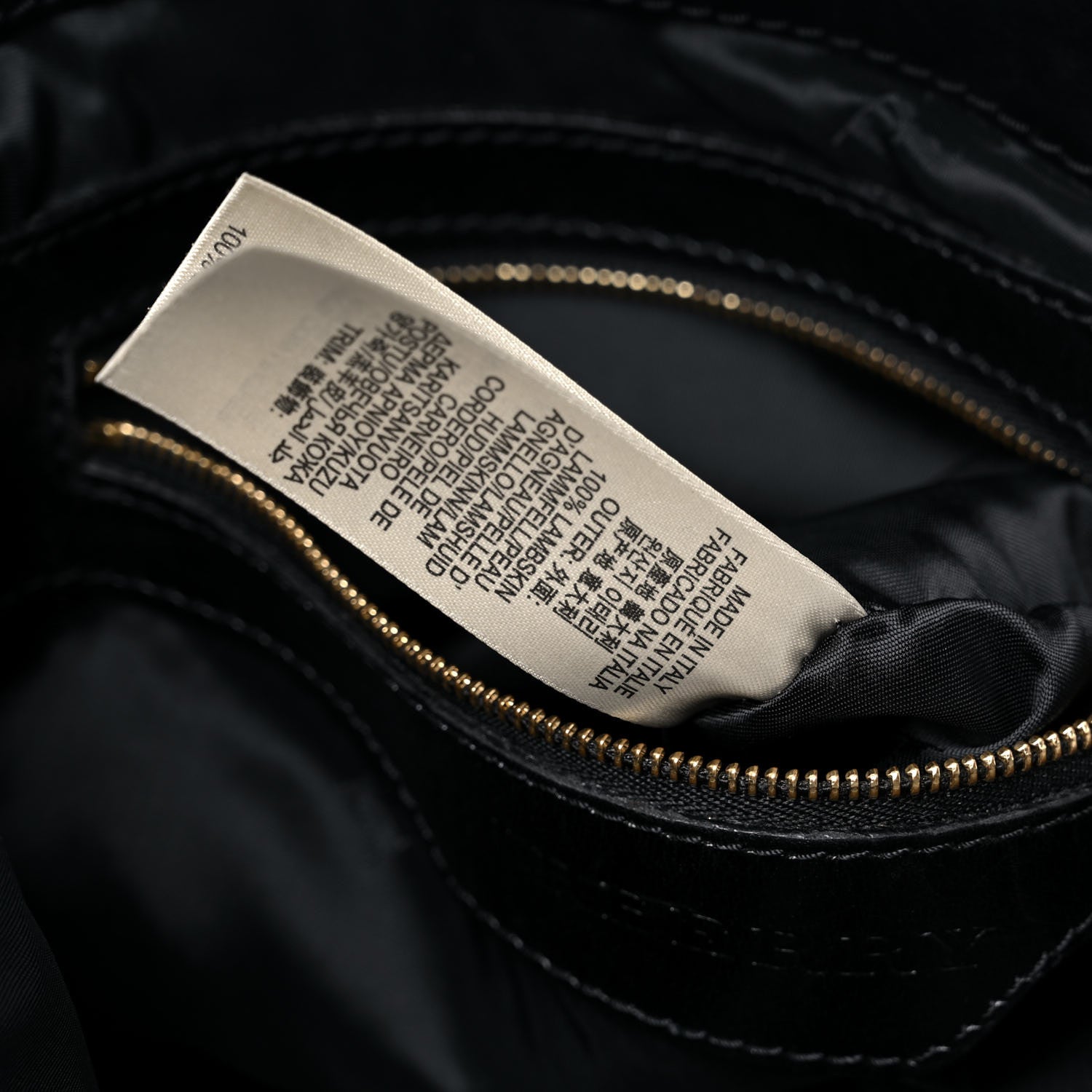 Burberry Soft Lambskin Bridle Calfskin Medium Gosford Hobo Black 6 of 26