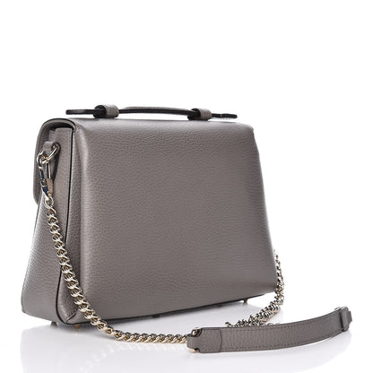 Gucci Dollar Calfskin Interlocking G Top Handle Shoulder Bag Loess 3 of 9