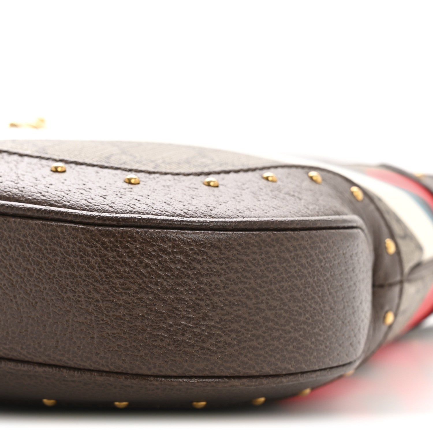 Gucci GG Supreme Monogram Web Geometric Small Jackie 1961 Beige Multicolor Brown Sugar 10 of 12