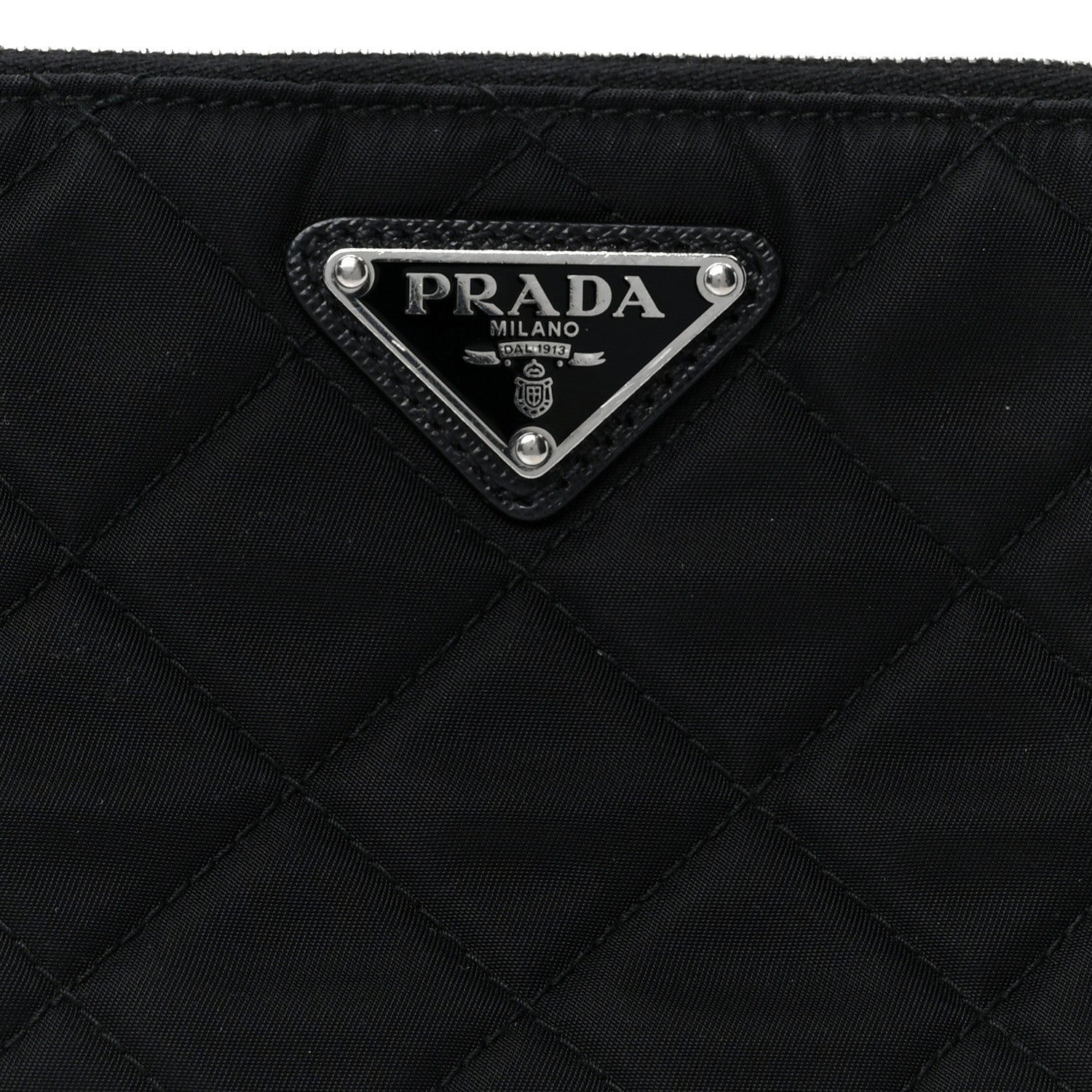 Prada Nylon Tessuto Impuntu Quilted Crossbody Bag Black 9 of 11