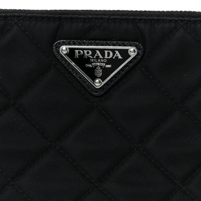 Prada Nylon Tessuto Impuntu Quilted Crossbody Bag Black 9 of 11