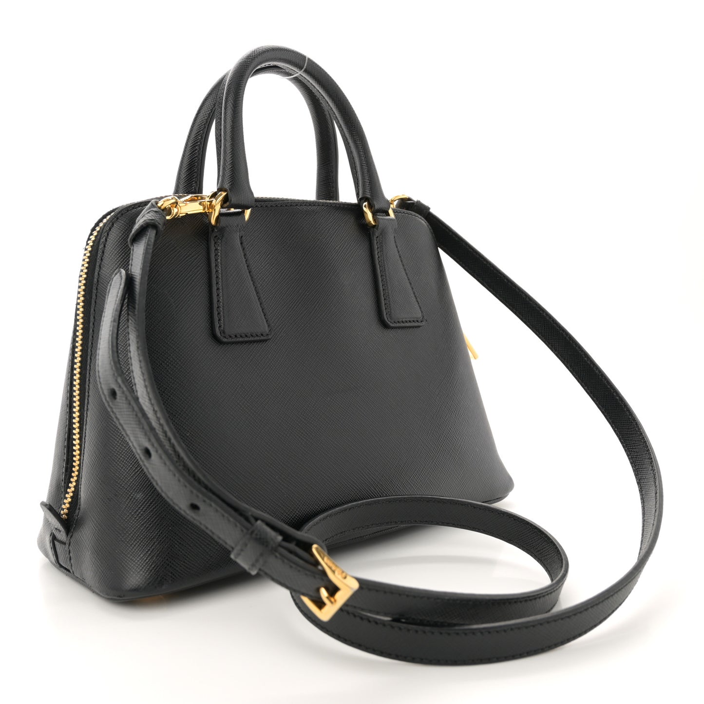 Saffiano Lux Small Promenade Black