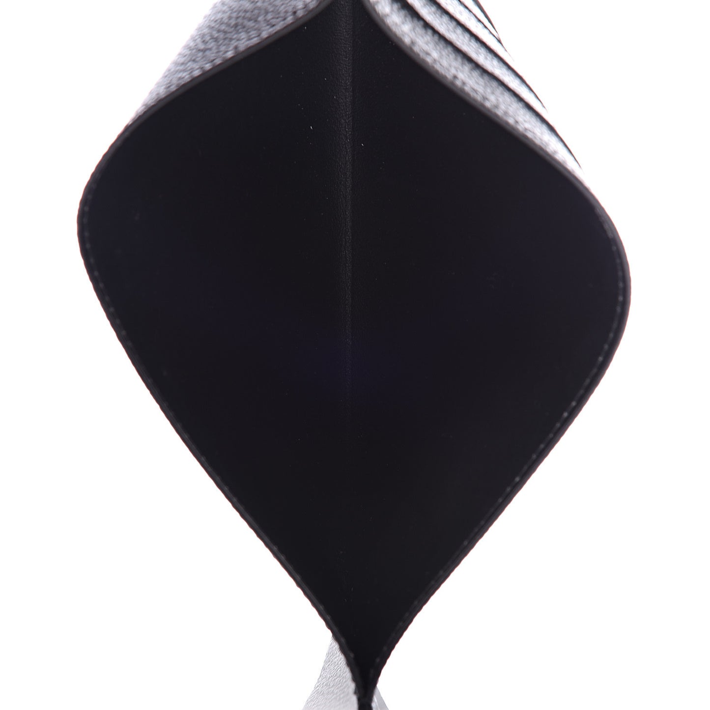 Calfskin Felicie Chain Wallet Card Holder Insert Black