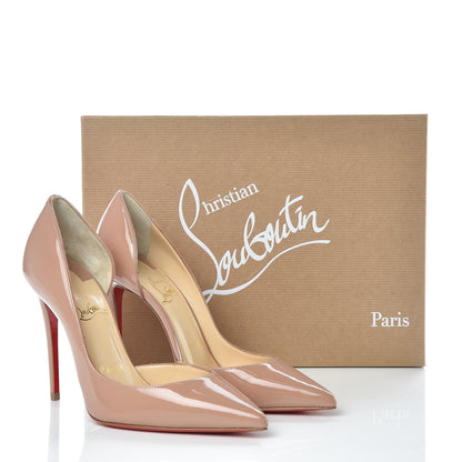 Christian Louboutin Patent Iriza 100 Pumps 35 Nude 8 of 8