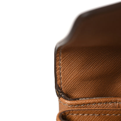 Prada Saffiano Flap Clutch Caramel 9 of 10