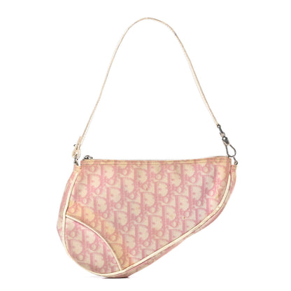 Christian Dior Monogram Mini Saddle Pochette Pink 1 of 18