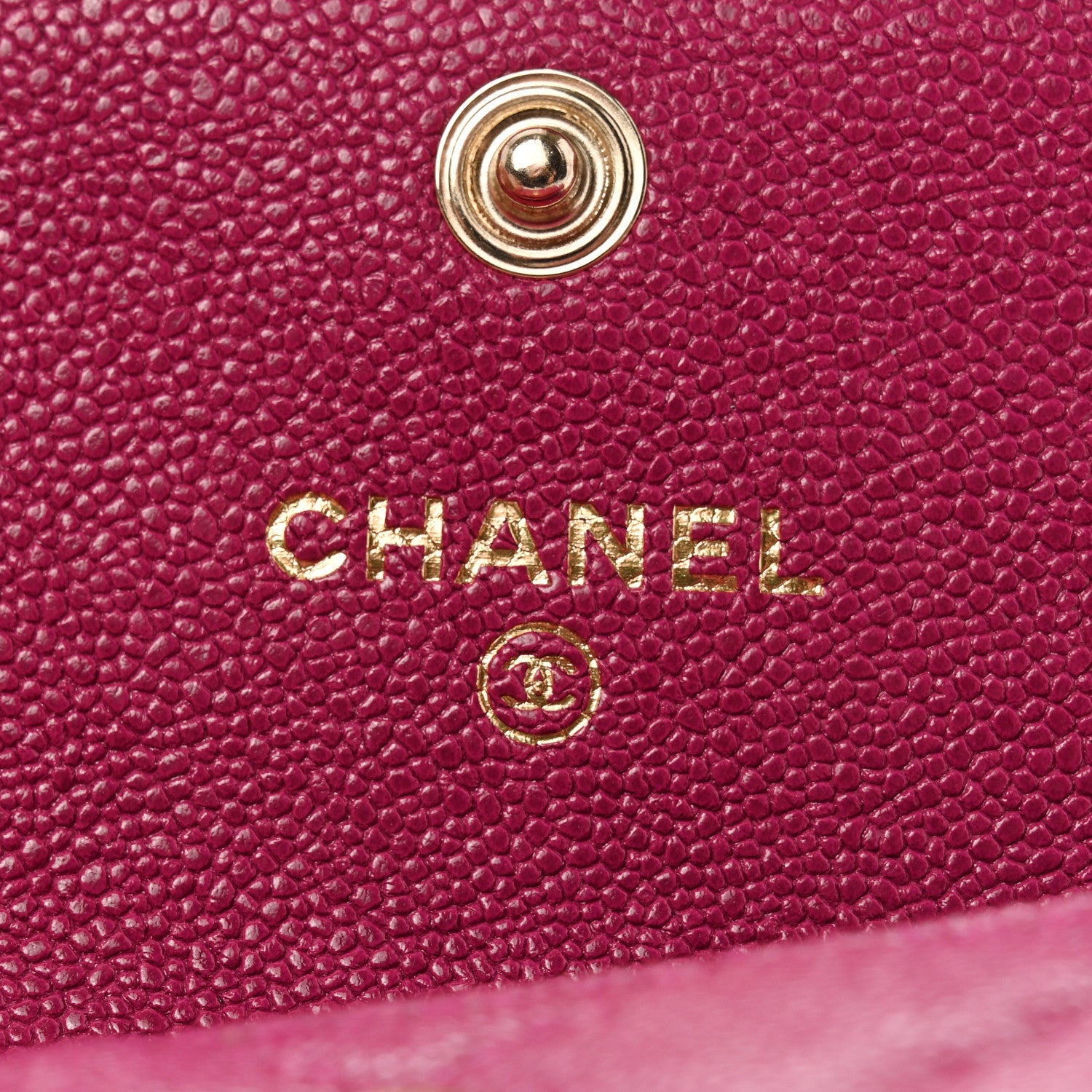 Chanel Caviar Quilted Boy Card Holder Wallet Fuchsia 6 of 9